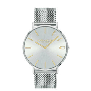 Coach 14602439, women's watch with silver dial and stainless steel strap