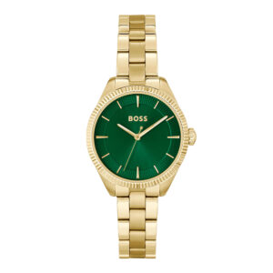 Hugo Boss 1502729, women's watch with green dial and stainless steel strap