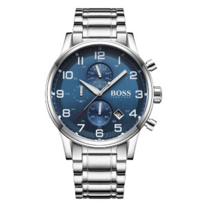 Hugo Boss 1513183, men's watch with blue dial and stainless steel strap