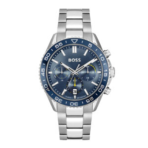 Hugo Boss 1514143, men's watch with blue dial and stainless steel strap