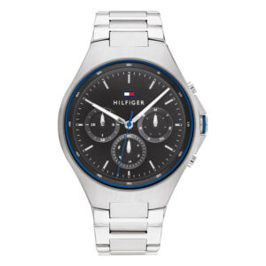 Tommy Hilfiger 1792054, men's watch with black dial and stainless steel strap