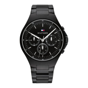 Tommy Hilfiger 1792055, men's watch with black dial and stainless steel strap