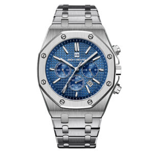 Ben Nevis BN6037G-SilverBlue, men's watch with blue dial and stainless steel strap
