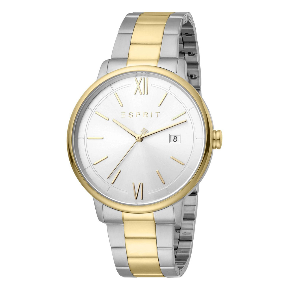 Esprit ES1G181M0065, men's watch, with silver dial and stainless steel strap