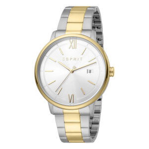 Esprit ES1G181M0075, men's watch with silver dial and stainless steel strap