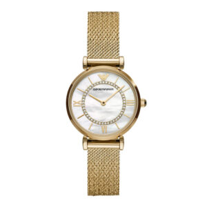 Emporio Armani AR11321, women's watch with white dial and stainless steel strap