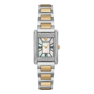 Emporio Armani AR11642, women's watch with square dial and stainless steel strap