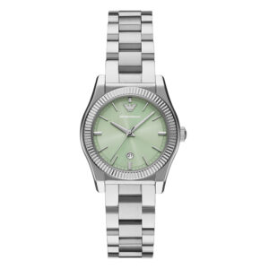 Emporio Armani AR11656, women's watch with green dial and stainless steel strap