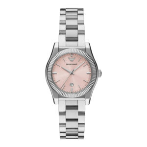Emporio Armani AR11658, women's watch with pink dial and stainless steel strap