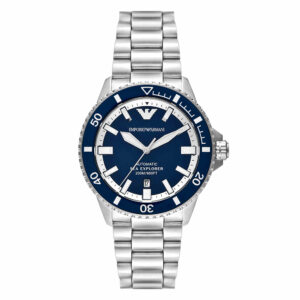Emporio Armani AR60079, men's watch with blue dial and stainless steel strap