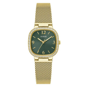 Guess GW0354L5, women's watch with green dial and stainless steel strap