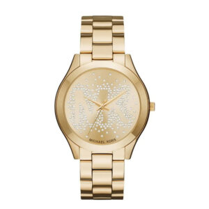 Michael Kors MK3590, women's watch with gold dial and stainless steel strap