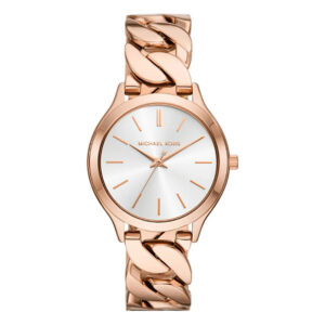 Michael Kors MK7473, women's watch with white dial and stainless steel strap