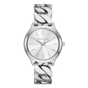 Michael Kors MK7474, women's watch with white dial and stainless steel strap