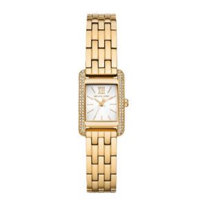 Michael Kors MKO1034, women's watch with square dial and stainless steel strap